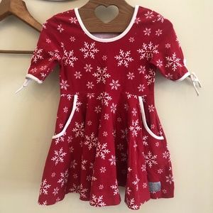 Girls Eleanor Rose snowflake dress